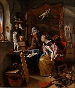 Jan Steen The Drawing Lesson oil painting artist